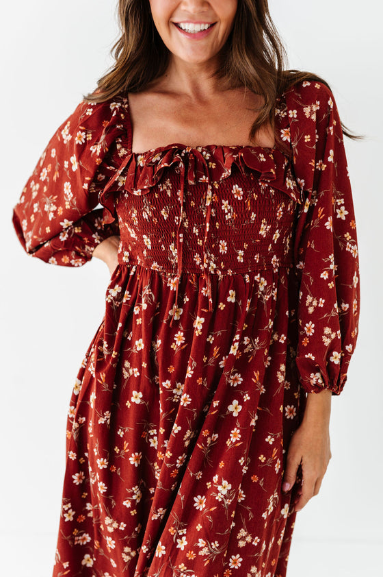 Blakely Floral Midi Dress