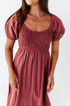 Penelope Bubble Sleeve Dress - Size Small Left