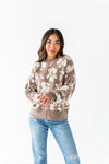 Tansy Floral Distressed Sweater