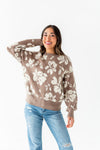 Tansy Floral Distressed Sweater