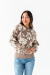 Tansy Floral Distressed Sweater