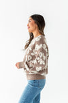 Tansy Floral Distressed Sweater