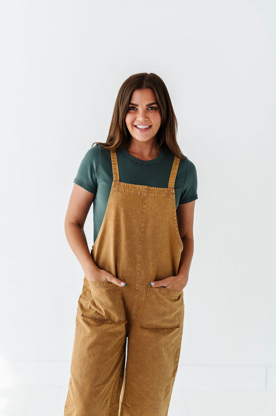 Leighton Overalls in Camel