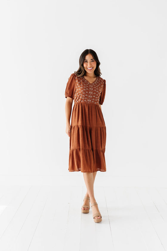 Wrenley Embroidered Dress