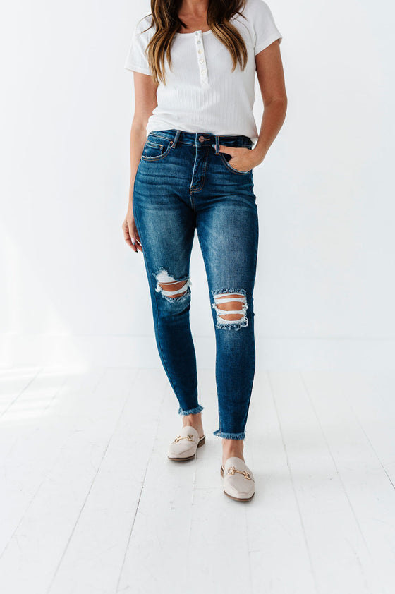 Jax Distressed Skinny Jeans