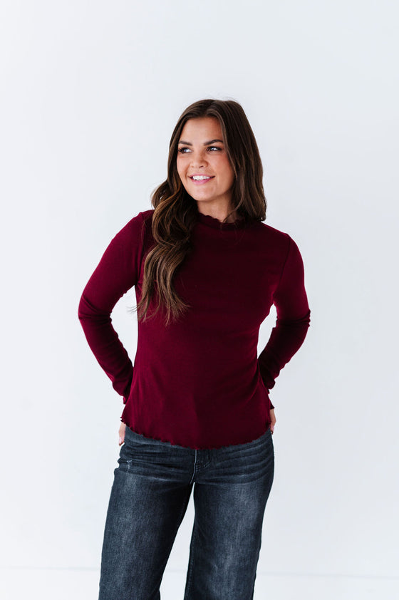 Josie Top in Burgundy