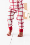 Children's Candy Cane Plaid Pajama Set