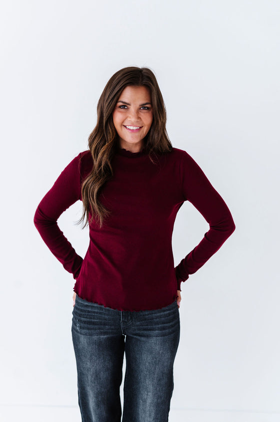 Josie Top in Burgundy