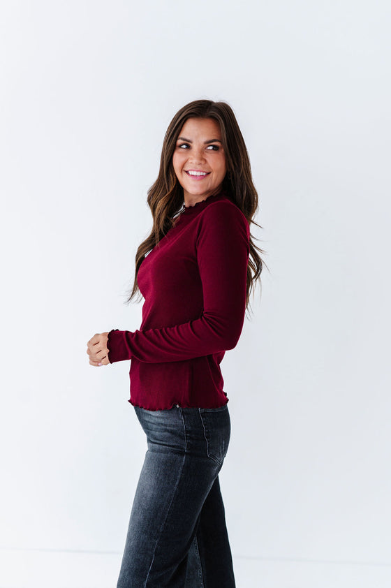 Josie Top in Burgundy