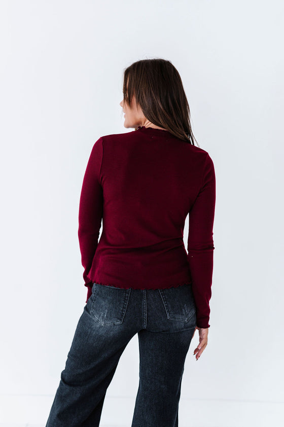 Josie Top in Burgundy