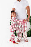 Men's Candy Cane Plaid Pajama Pants - Size Small & 3X Left