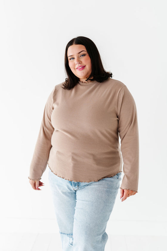 Josie Top in Tan