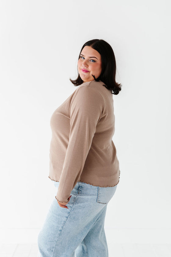 Josie Top in Tan