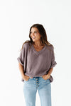 Andi Knit Sweater Top in Lavender