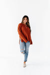 Minnie Henley Sweater in Rust