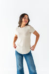 Ada Ribbed Top in Oatmeal