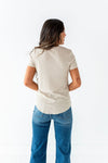 Ada Ribbed Top in Oatmeal