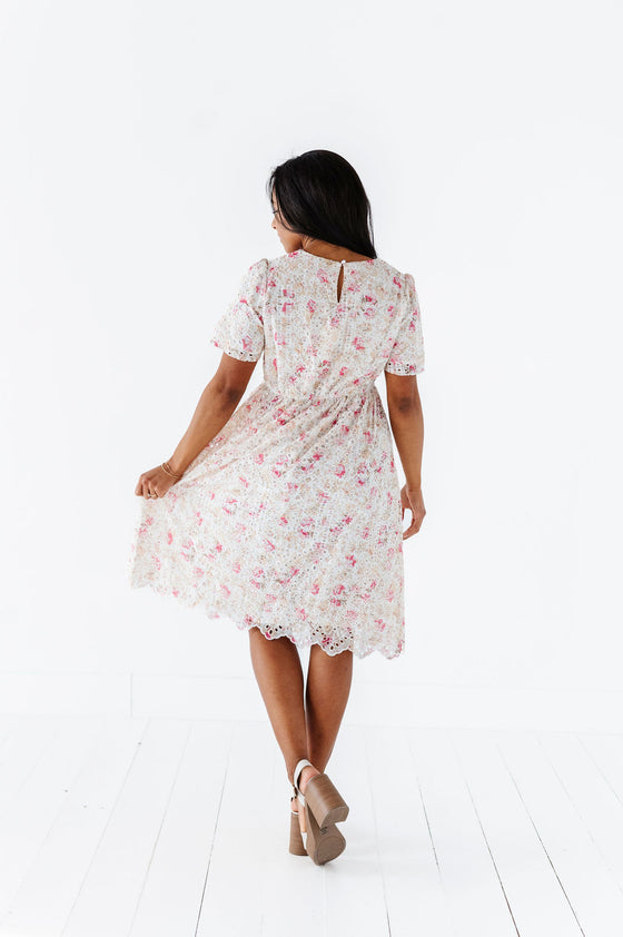 Markell Floral Eyelet Dress