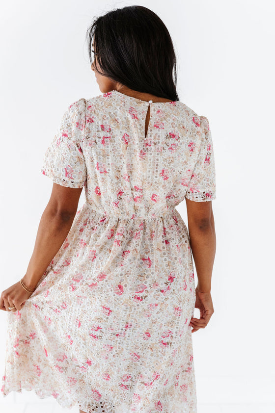 Markell Floral Eyelet Dress