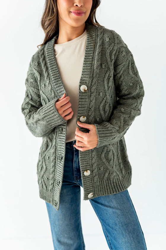 Alpine Cable Knit Cardigan