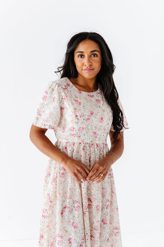 Markell Floral Eyelet Dress