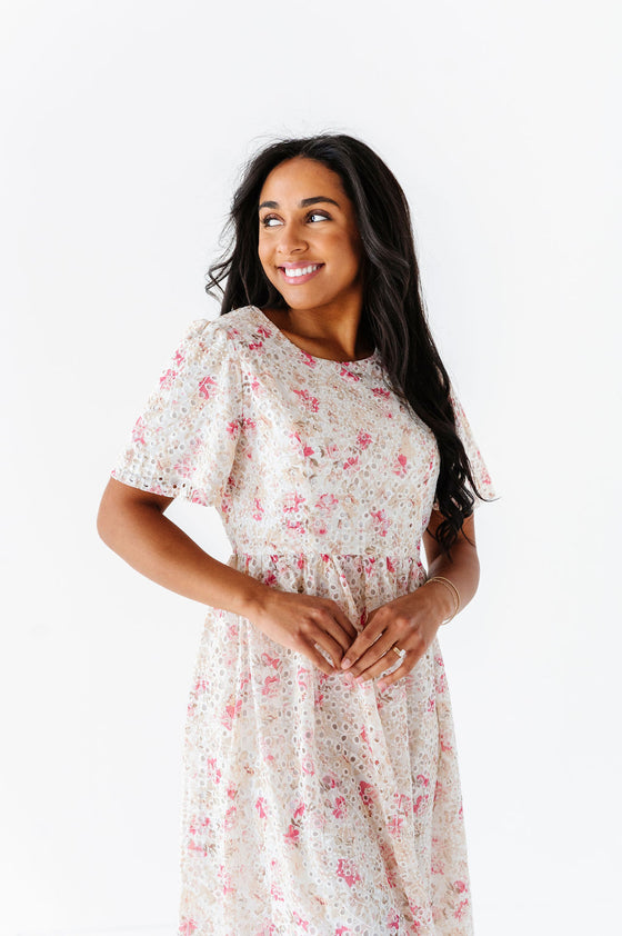 Markell Floral Eyelet Dress