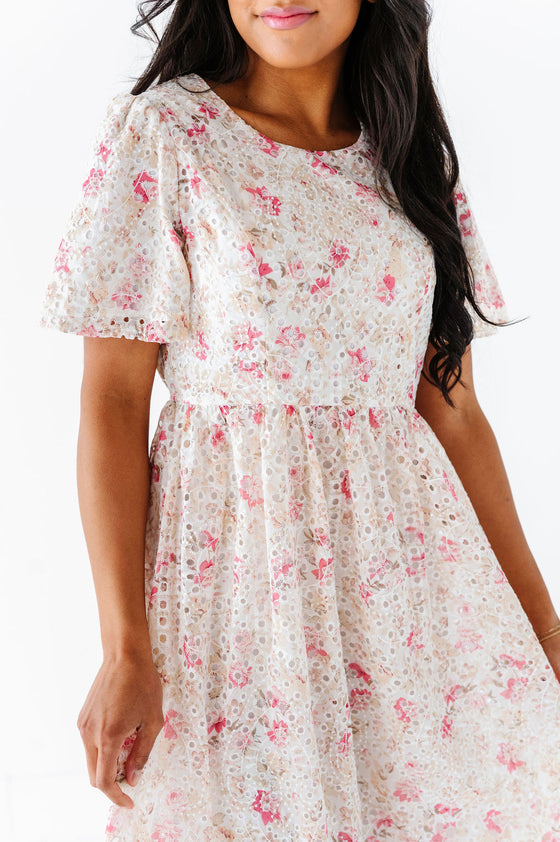 Markell Floral Eyelet Dress