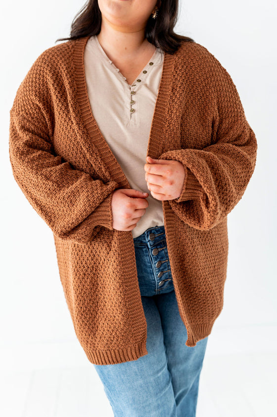 Chilton Cardigan in Brown