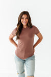 Ada Ribbed Top in Autumn Copper