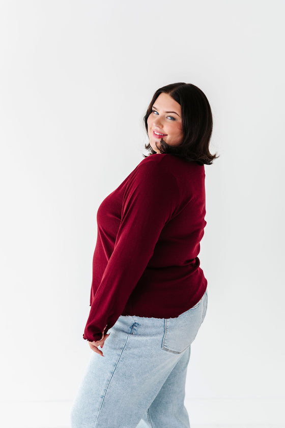 Josie Top in Burgundy