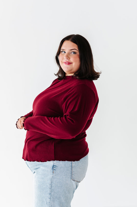 Josie Top in Burgundy