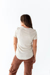 Ada Ribbed Top in Oatmeal