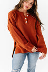 Minnie Henley Sweater in Rust