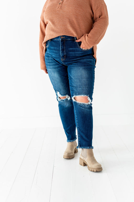 Jax Distressed Skinny Jeans