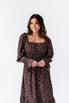 Holland Floral Dress in Chocolate