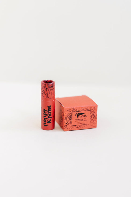 Poppy & Pout - Blood Orange Mint Lip Scrub