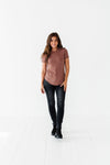 Ada Ribbed Top in Autumn Copper