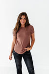 Ada Ribbed Top in Autumn Copper