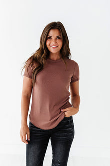  Ada Ribbed Top in Autumn Copper