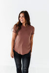 Ada Ribbed Top in Autumn Copper