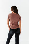 Ada Ribbed Top in Autumn Copper