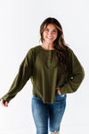 Ember Henley Top in Olive