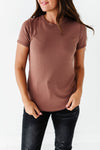 Ada Ribbed Top in Autumn Copper