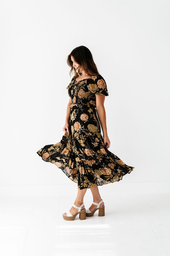 Ayla Floral Dress - Size 2X Left
