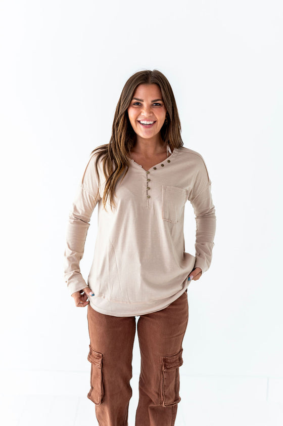 Hayes Top in Cream