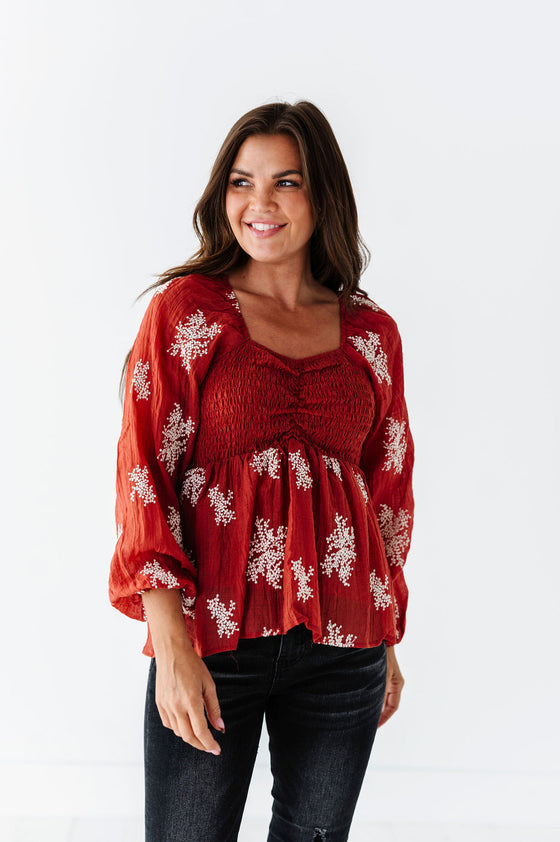 Scheana Smocked Blouse