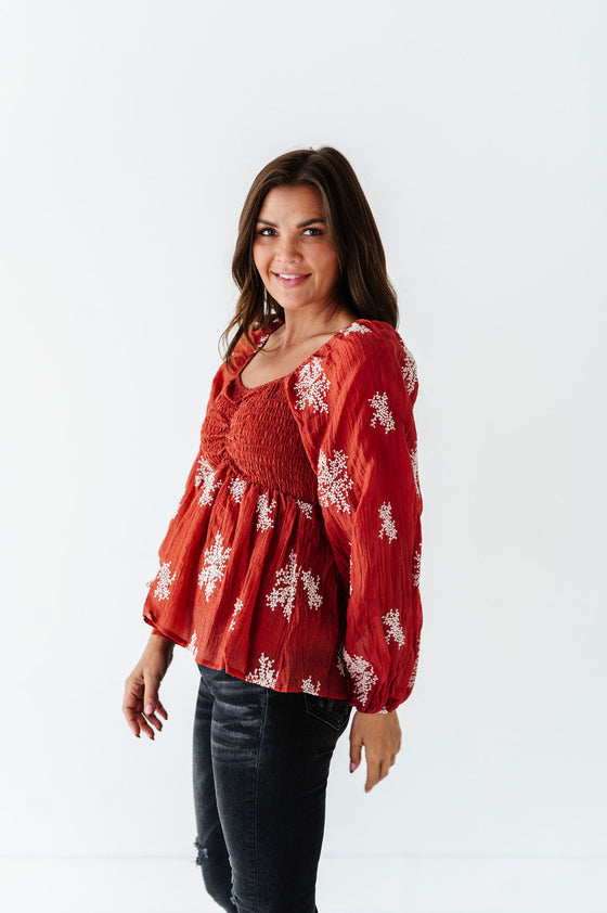 Scheana Smocked Blouse