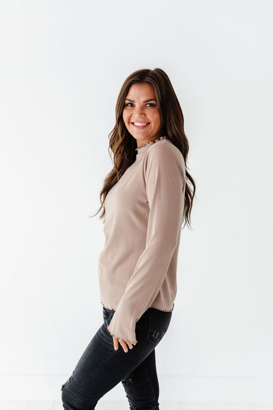 Josie Top in Tan