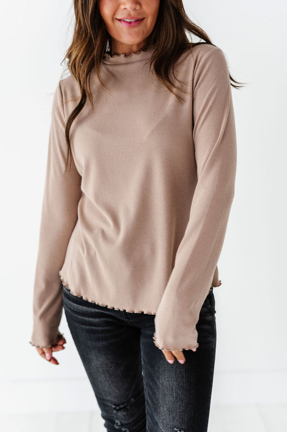 Josie Top in Tan