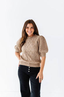  Coco Cable Knit Top